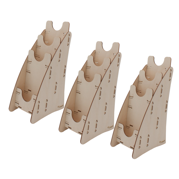 no.703 Prospektständer DIN lang 3-fach - 3er Set